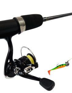 Jasu Go Mini heittokalastussetti kuitusiimalla