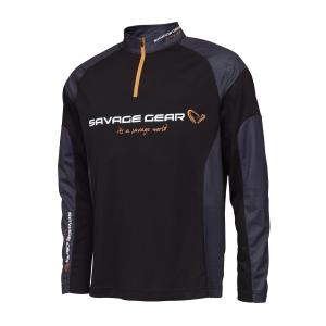 Savage Gear Tournament Gear UPF30+ kalastuspaita väri Black Ink