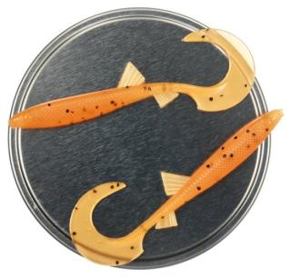 Microbite Twister 68mm väri UV Oranssi